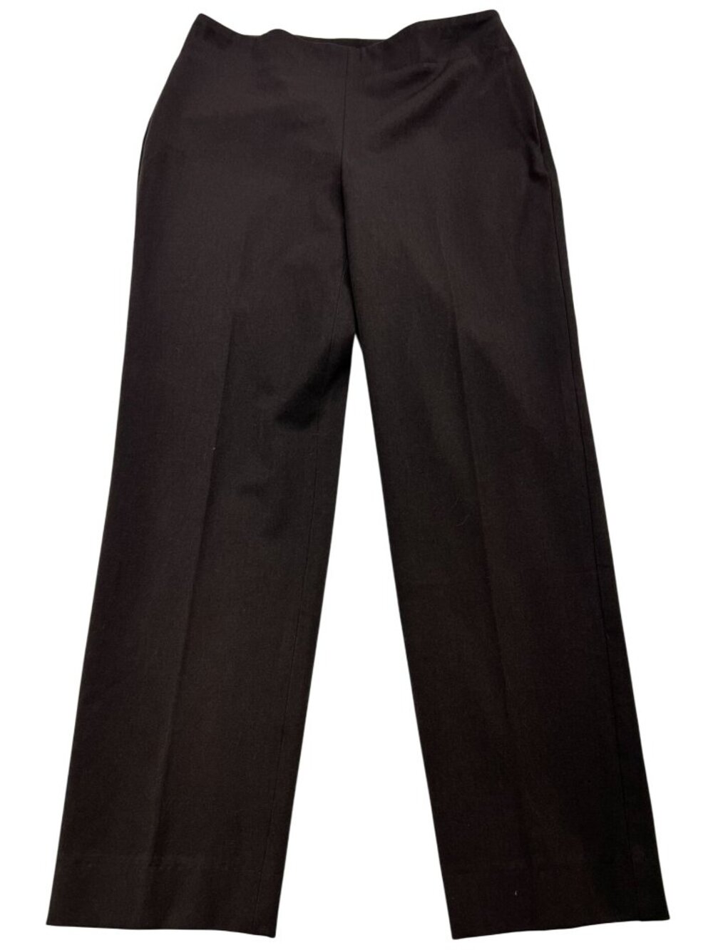 Talbots Women's Heritage Formal Pants Flat Front Straight-Leg Size 4 Brown Solid